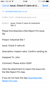 site_report_pro_app_email_issue
