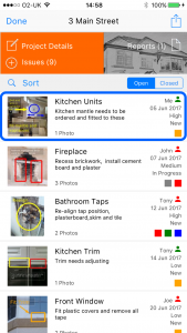 site_report_pro_select_issue_kitchen_units